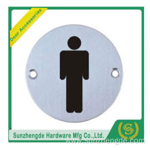 BTB SSP-001SS Stainless Steel Round Female Toilet Signs Sign Plate